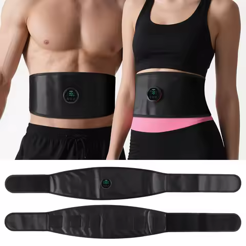 Smart EMS Fitness Abdominal Belt - Wireless Muscle Stimulator for Body Training, Fat Loss and Slimmi