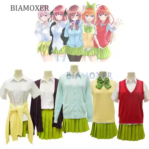 Ichika Nakano Nino Miku Yotsuba Nakano Itsuki Cosplay Dress Anime The Quintessential Quintuplets Wom