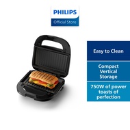 PHILIPS Sandwich Maker 5000 Series - HD2350/80, 3 Set Plates (Sandwich, Waffle, Panini)