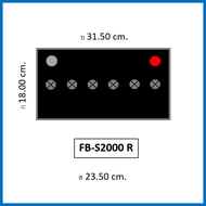 🔔แบตเตอรี่รถยนต์ FB รุ่น S2000 L / R MF 100Ah.  พร้อมใช้ / ไม่ต้องเติมน้ำ สำหรับรถปิคอัพ SUV &lt;3500cc.