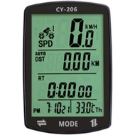 Bicycle Speedometer and Odometer Wireless Waterproof Cycle Bike Computer with LCD Display