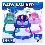 Adjustable Height Baby Walker Multifunctional Push Walker For Toddler With Music For