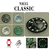 28.5MM Skeleton Watch Dial C3 Luminous Watch Accessories for NH35/36 Movement