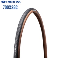 【ready】INNOVA bicycle tire 700x28C (28-622) road bike tires ultralight 385g wire bead smooth slick tyre low resistance 700C CROSS