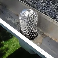 4 Pcs Gutter Downspout Guards 3.5 Inch Aluminum Leaf Filter Strainer Expandable Gutter Downspout Pro