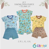 3Pcs Baby Children's Suits with CAINITO_SHORT Pattern Sleepwear.