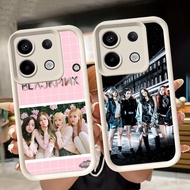 Soft Casing for Xiaomi Redmi 15C 13T poco M7 M6 X6 Neo Note 13 13C Pro Plus 5G White Q70 BLACKPINK