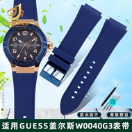 Suitable for GUESS Gales watch strap accessories male W0040G3/0247G3/0040G7 silicone watch strap 22mm