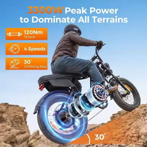 Bike 40MPH Max Speed 60V 20Ah Single/Dual Lithium Battery Ebike for Adults