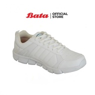 Bata B-First SPORTS WHITE PVC รองเท้านักเรียน รองเท้าพละ แบบเชือก วัยประถมศึกษา สวมใส่ง่าย  สีขาว รหัส 4211112 School