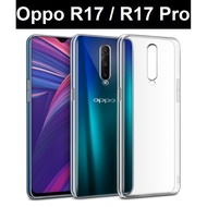 Oppo R17 / Oppo R17 Pro Transparent Crystal Clear Phone Case Casing Cover