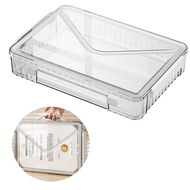 A4 Plastic Storage Box Clear Stackable, Organizer for File Document Scrapbook Craft Supplies, Hotspo