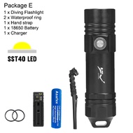 Asafee1500LM AF12D Super Bright Diving Flashlight L2 /SST40 LED torch underwater 80M dive scuba uses