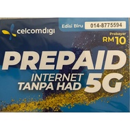 CelcomDigi Prepaid Sim Card "Double Double Digit 7755 Easy to Remember" 014-8775594 "两两数 7755"