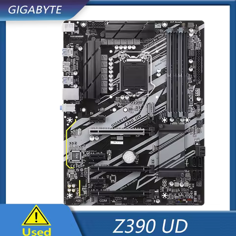 GIGABYTE Z390 UD Motherboard Intel Z390 LGA1151 DDR4 128GB M.2 support Core i7-9700F i5-9600T i5-850