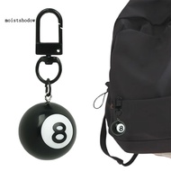 MO- Black 8 Ball Keychain Billiard Ball Keyring Mini 1" Pool Ball Charm Keychain for Pool Player Bil