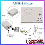 ADSL Micro Filter Splitter Adapter Splitter for Landline Telephone and Broadband Modem Box Internet 