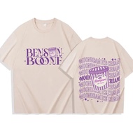 Benson Boone Moonbeam Ice Cream Casual Fashion Loose T-Shirt Tour Souvenir Unisex Pullover