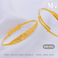 Merlin Goldsmith 22K 916 Gold Baby Adjustable Bangle - 4GM+ [KB4-D01]