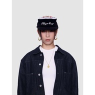 [MR.HOPE] Two Colors 6cRAyon Straw Top Corduroy Patchwork Baseball Cap