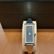 二手出清 Gucci 黑色錶盤 精鋼 手環式 腕錶 1500L
