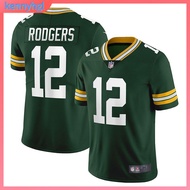 Rugby Uniform Baseball Street Hip-Hop Harajuku BF Style Retro Embroidered Letter No. 12 Aaron Rodger