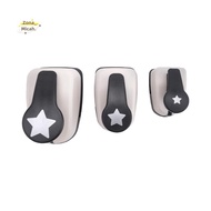 3 PCS Star Hole Punch, Star Punch, Star Paper Punch, White & Black Plastic+Metal Star Hole Puncher, 