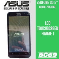 LCD Touchscreen Frame Asus Zenfone GO 5" X00BD ZB500KL Shadow