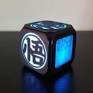 刷卡現貨 動漫七龍珠悟空創意3D立體led小鬧鐘臥室LED小夜燈電子鐘床頭鍾