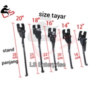 12" 16" 20" 26" Side Kick Stand Parking Bicycle Stand BMX Stand Children Bike Stand Tongkat Basikal