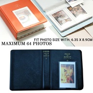 🔥NEW Ready Stock🔥 Mini Photo Album up to 64 Photos Holder Fit Photo Size With 6.35 x 8.9cm BLACK