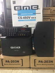 Bộ karaoke gia đình gồm amply 12 sò AC và đôi loa bass25 từ kép