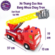 FT-015 plastic fire ladder truck toy, size 37x13x19cm