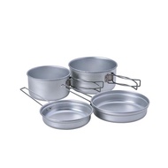 Snow Peak 4-pc Aluminum Cookset SCS-020R 鋁合金煮食雙鍋四件套裝