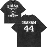 [IN STOCK]100% Cotton Vintage Washed TV Off Campus Graham 44 22 T Shirt Men/Women Briar University H
