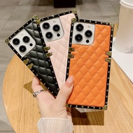 Skin Grain VIVO Y77 Y35 Y22 Y21/Y33S/Y21S Y20/Y12S Y17/Y15/Y3 Y16 Y02S Y15S Y9S/S1Pro Y51 Y31 Y72 Y53S X90 Couples Square Luxury New Spot Mobile Phone Case Candy Color