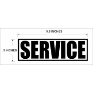 Service Vinyl Sticker Water Proof