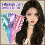 3 Colors Curl Define Styling Brush - Hollow Out Detangling Hairbrush - Tangled Unblocking Hai