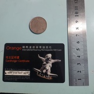 流動電話儲值卡。 orange。210323。U16F