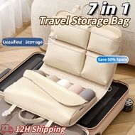 7 in 1 Business travel organizer Luggage Clothing organizer Washing Organizer Bag Packing Organizer 