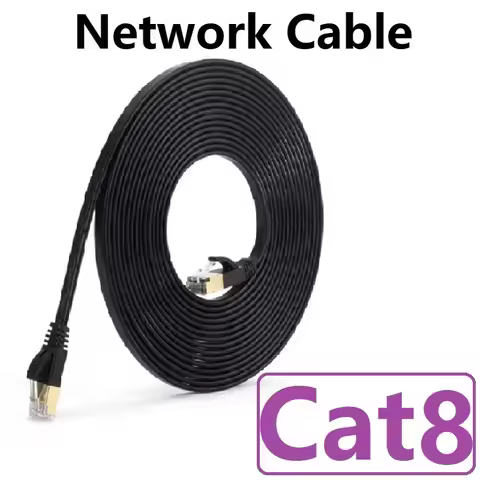 1m 5m 10m 20m Network cable Cat 8 Cable 40Gbps Flat Ethernet Cable Thin Internet Ethernet Cat8 RJ45 