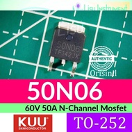50N06 60V 50A N-Channel Mosfet TO-252 DPAK KUU Original