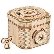 Rowood 3D Puzzles for Adults, Wooden Mechanical Gear Model Kits for Teens Kids Age 14+ - Treasure Bo