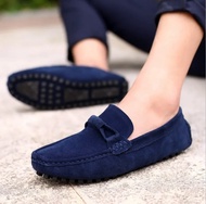 Men soft Moccasin driving loafers faux suede leather boat shoes casual shoe