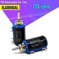 Wxd3-13-2W 10K 2Pcs Ohm Wxd3-13 2W Rotary Side Multiturn Wirewound Potentiometer
