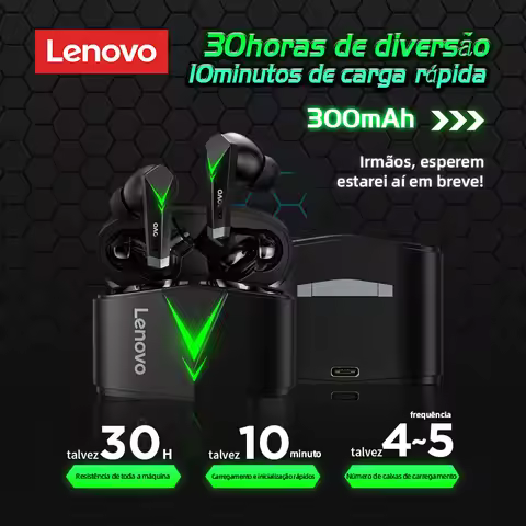 Choice Original Lenovo LP6 TWS Wireless Buletooth V5.1 Earphones Dual Mode Music Gaming Headsets New