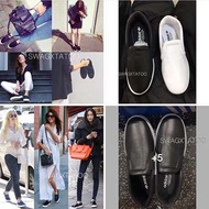 #現貨供應中 Adidas Court Vantage Slip On  黑/白 真皮 懶人鞋 似Celine Skate