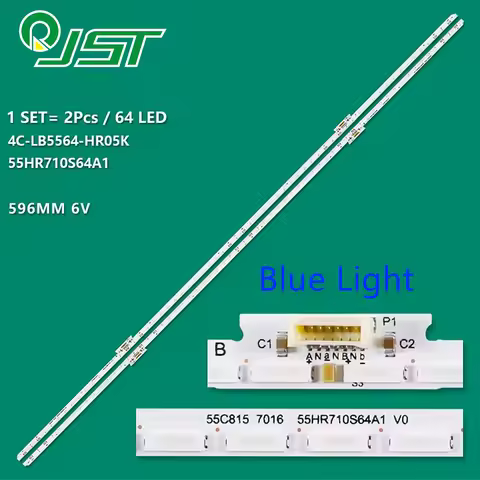 100% New 2pcs/Kit LED Strips for TC L 55 TV 55C815 7016 55HR710S64A1 V0 55C815 7016 55HR710S64B1 V0 