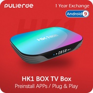 【Pre-install Apps】New HK1 BOX 4GB 128GB Android Box S905X3 Android 9.0 TV 8K/4K 2.4G/5G WiFi Bluetooth 1000M Gigabit Lan PULIERDE IPTV Malaysia Smart Set Top Box for TV