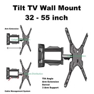 SM 28 to 55 Inch Tilt Full Motion Swivel Cantilever TV Wall Bracket Mount Holder FD-L400 H4 P4 X5 P5 2932.1 , 2778.1